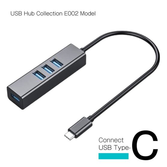 WEB限定販売 USBハブ USB3.1 Gen1 タイプC接続 USB-A×4ポート E002モデル