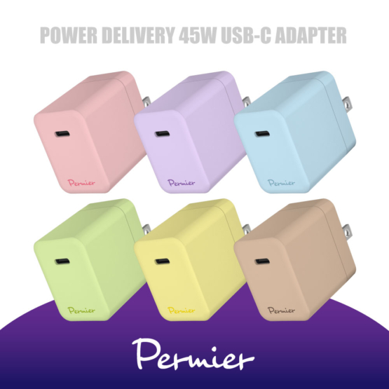 ACアダプタ PD45W コンセント充電器 窒化ガリウム USB-C 1ポート ノートパソコン 超急速充電 PR-AP139Uモデル