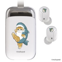 mofusand Bluetooth 完全ワイヤレスイヤホン サメにゃん SQ-BS37W-MS1