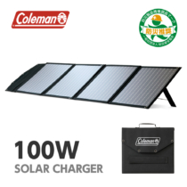 Coleman(コールマン) ソーラーパネル 100W ソーラーチャージャー 単結晶 22%高効率 スタンド機能 折りたたみ式 DC/USB キャンプ アウトドア ピクニック 防災グッズ 車中泊 CLM-TSK109K