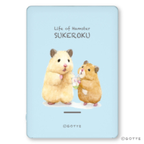 助六の日常 モバイルバッテリー 5000mAh ブルー USB-A 2ポート 2.4A キャラクター かわいい SQ-L103-BBSR2